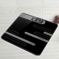 Mrosaa Bathroom Floor Body Scale Glass & Electronic USB Charging LCD Display Body Weighing