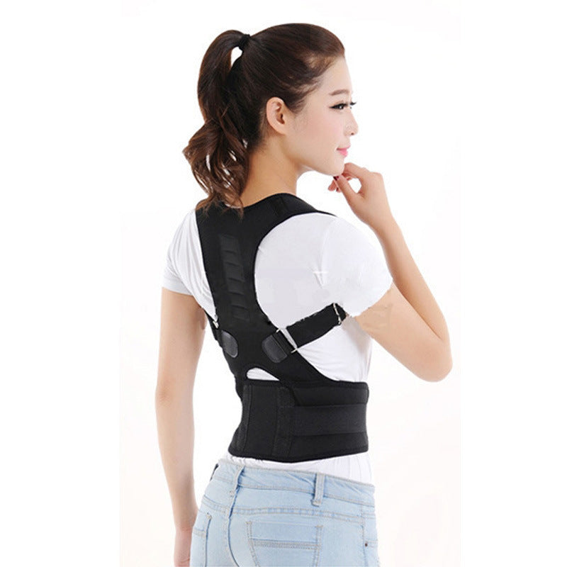 Adjustable Magnetic Posture Corset Back Men Body Shaper & Brace Back Shoulder Belt Lumbar