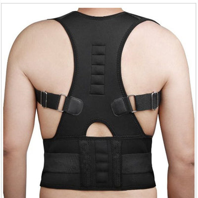 Adjustable Magnetic Posture Corset Back Men Body Shaper & Brace Back Shoulder Belt Lumbar