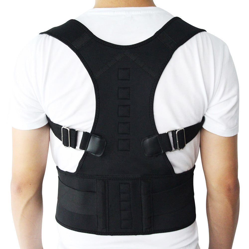 Adjustable Magnetic Posture Corset Back Men Body Shaper & Brace Back Shoulder Belt Lumbar