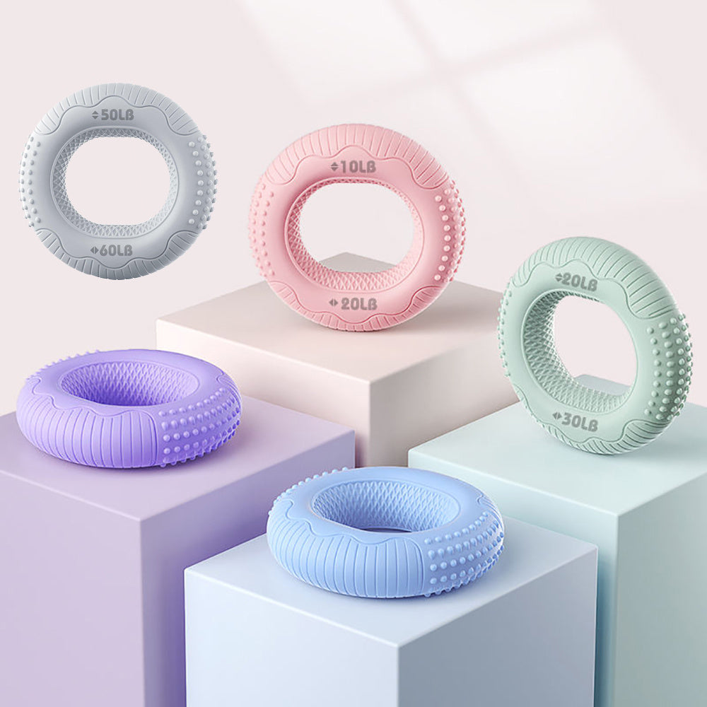 Silicone Adjustable Hand Grip Arm Exercise & Ring Fitness
