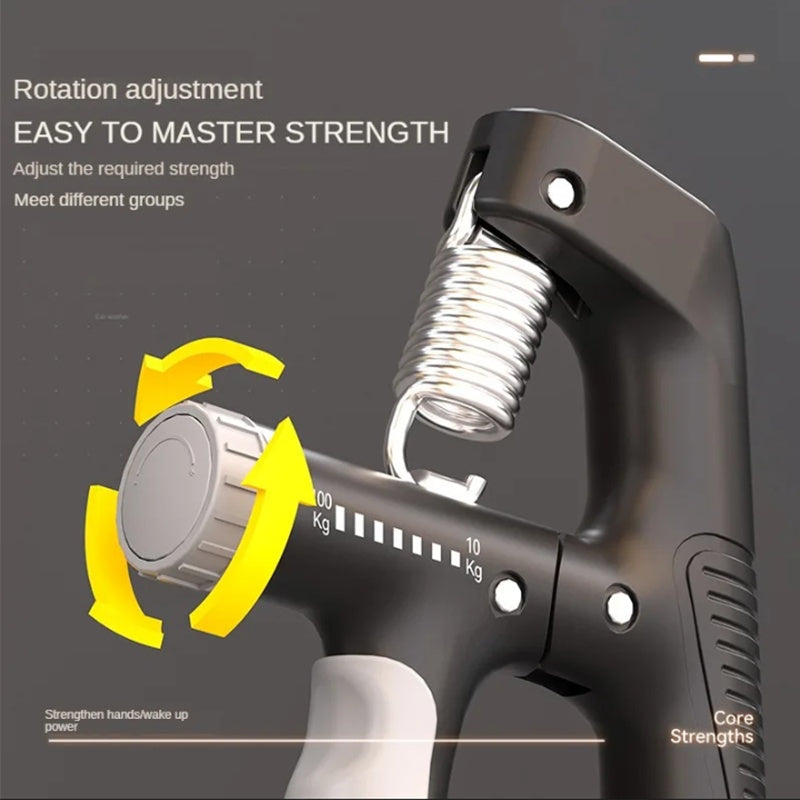 Counting Grip Strengthener & Arm Muscle Adjustable Wrist Strength Rehabilitation Equipment