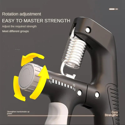 Counting Grip Strengthener & Arm Muscle Adjustable Wrist Strength Rehabilitation Equipment